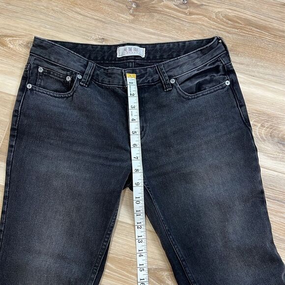 WE THE FREE By Free People Black Flare Leg Jeans Size 26 - Picture 9 of 9